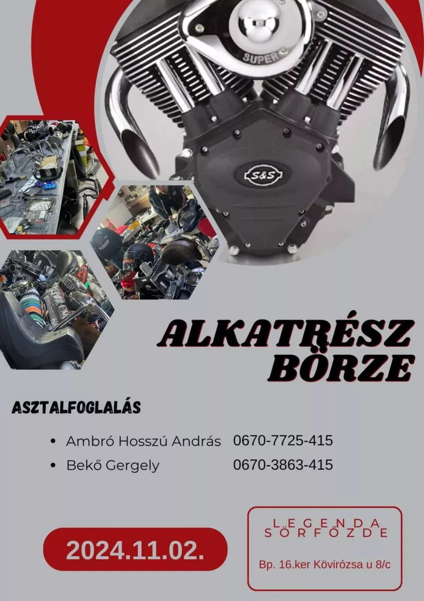 Motoralkatrész börze